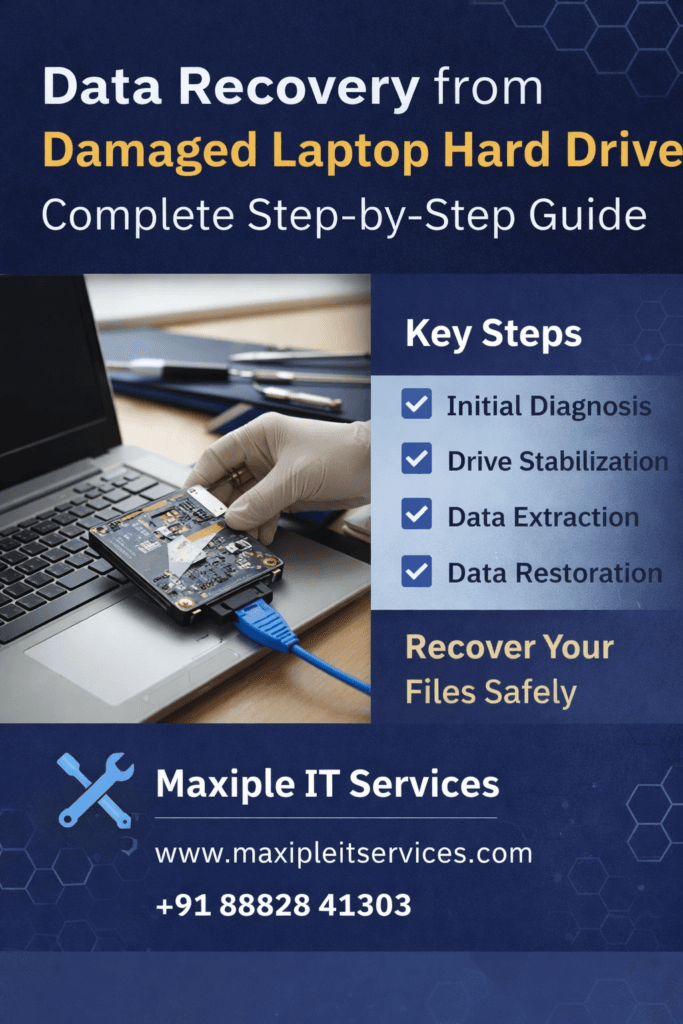 Data recovery from damaged laptop hard drive step by step process