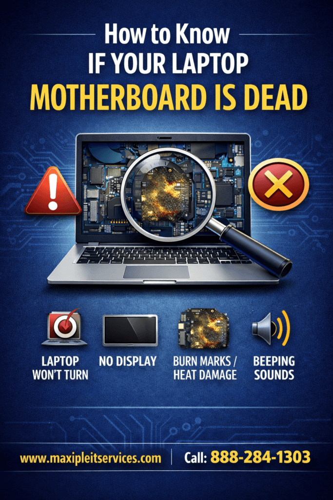 How to know if your laptop motherboard is dead with common failure signs