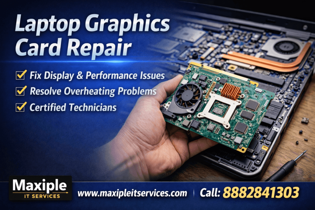 Laptop Graphics Card Repair by Maxiple IT Services – Expert GPU Repair for Display and Performance Issues