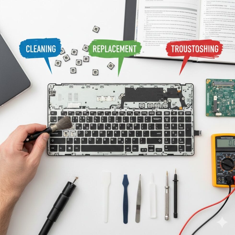 Laptop Keyboard Repair Tips for Cleaning, Replacement,