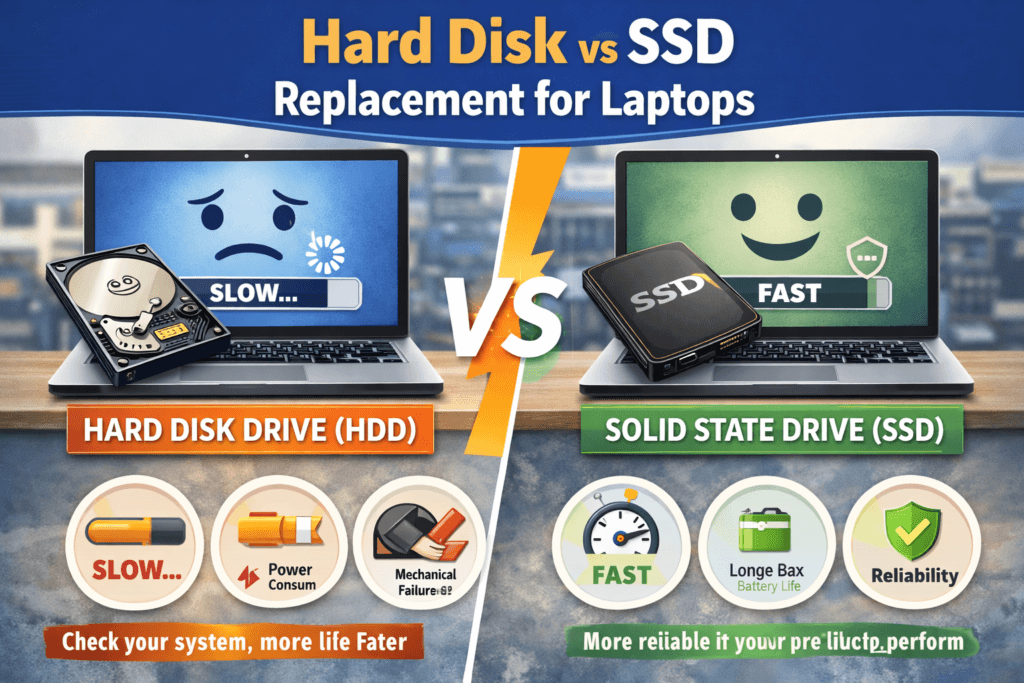 Hard Disk vs SSD Replacement for Laptops