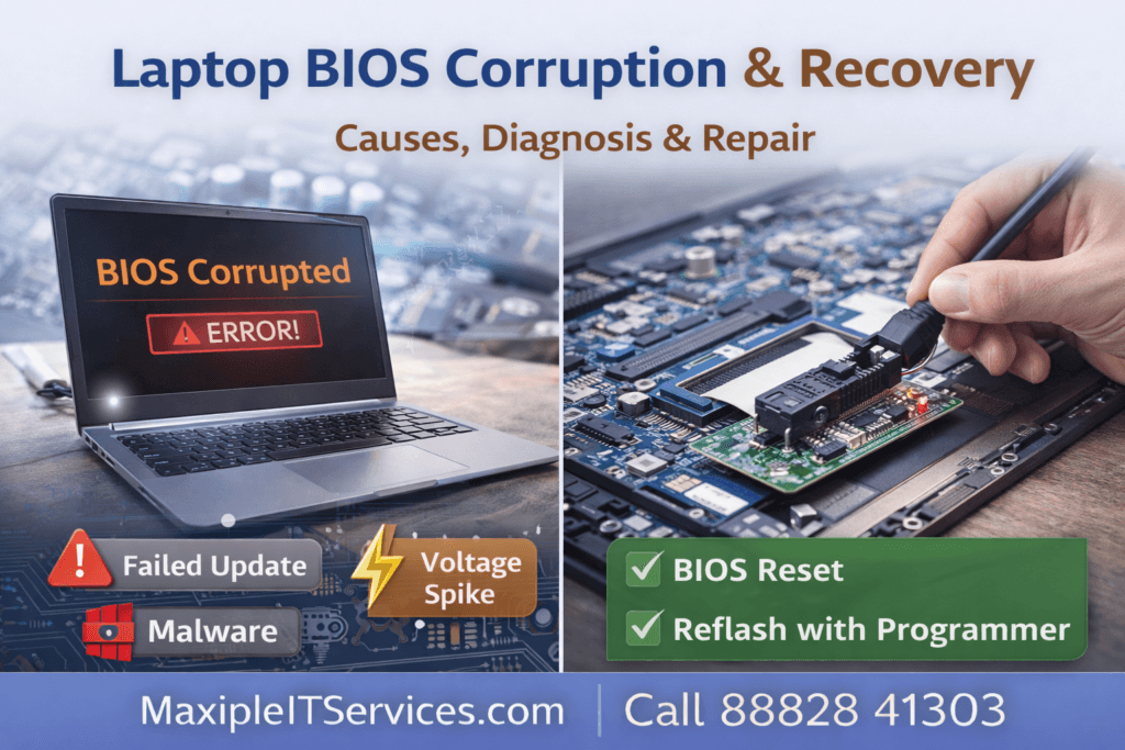 Laptop BIOS Corruption & Recovery