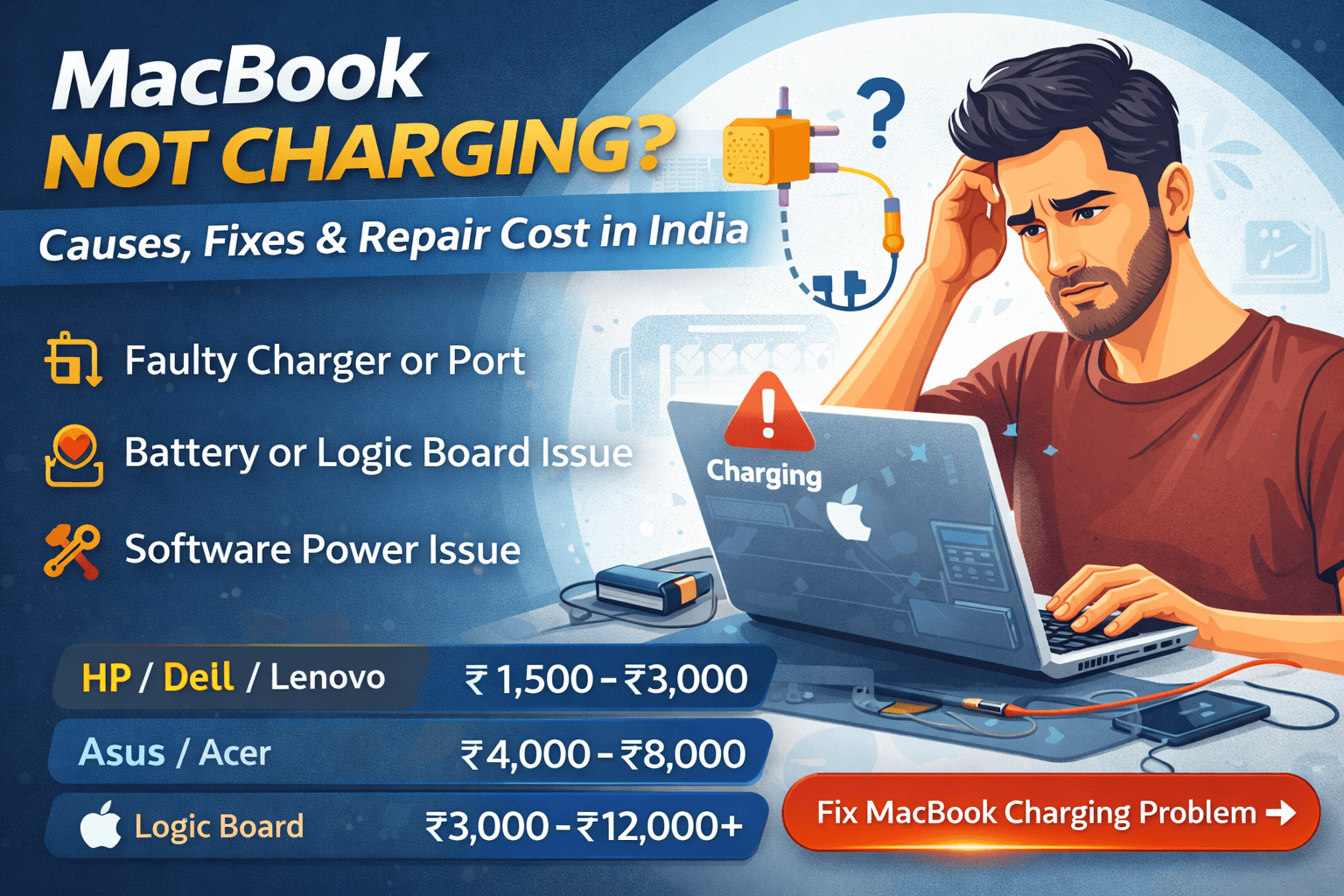 Macbook Not Charging<br />
