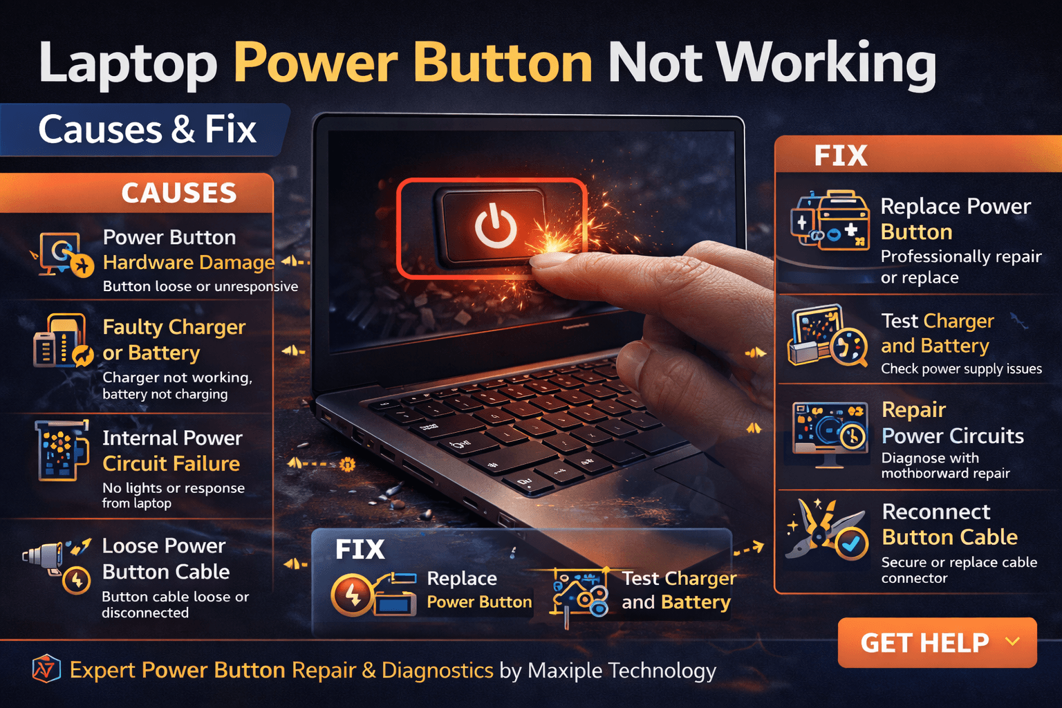 Laptop Power Button Not Working