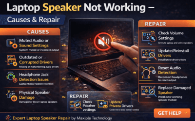 Laptop Speaker Not Working