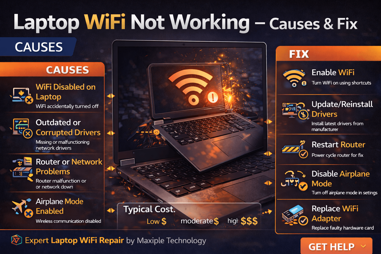 Laptop Wifi Not Working
