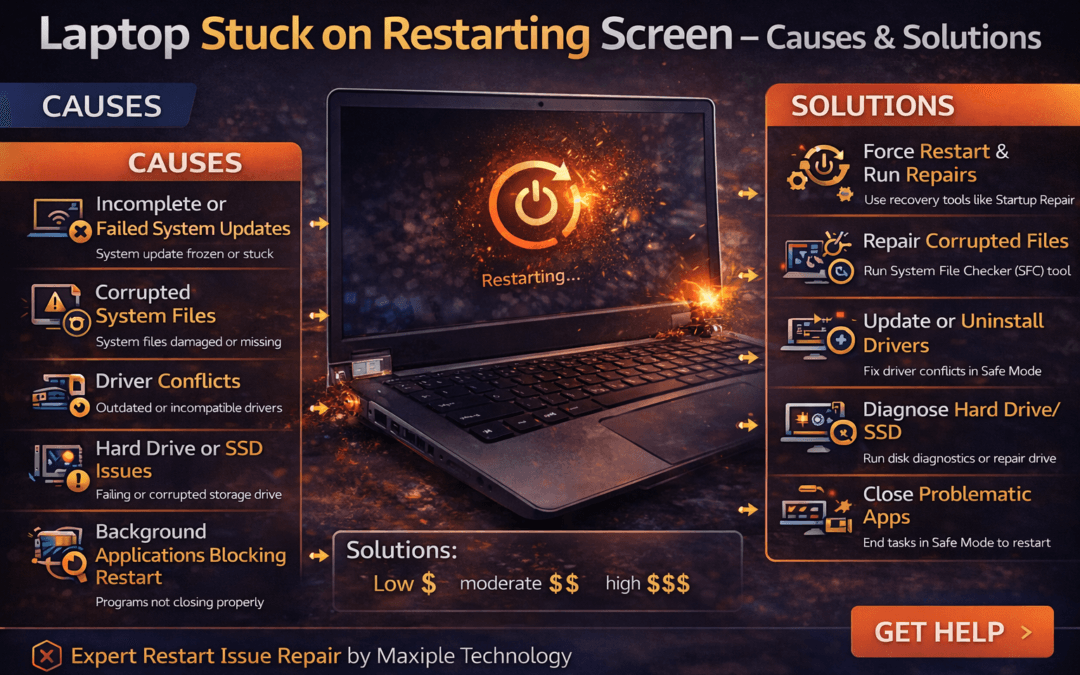 Laptop Stuck on Restarting Screen