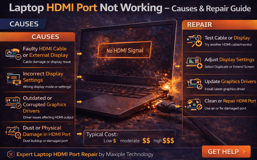Laptop HDMI Port Not Working