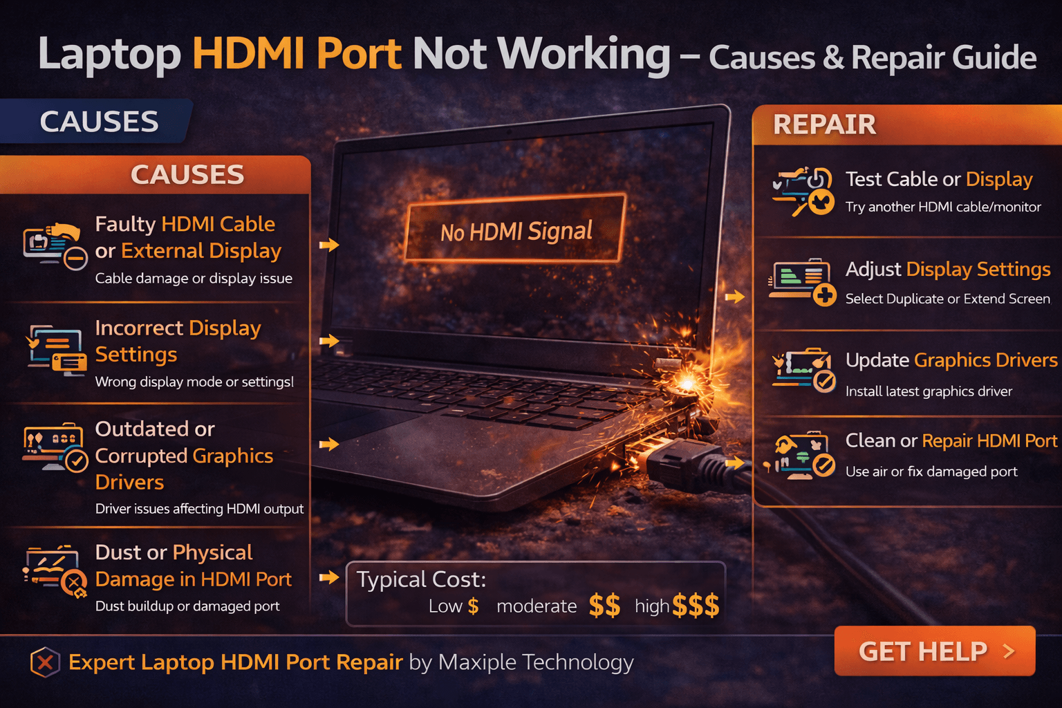 Laptop HDMI Port Not Working