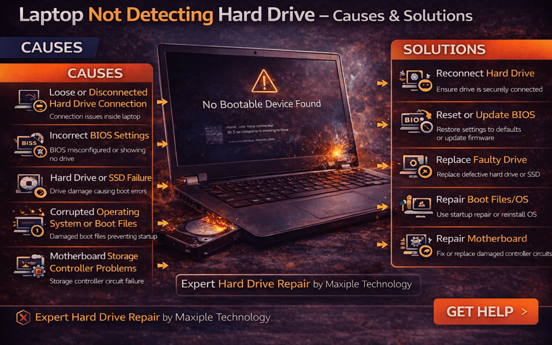 Laptop Not Detecting Hard Drive