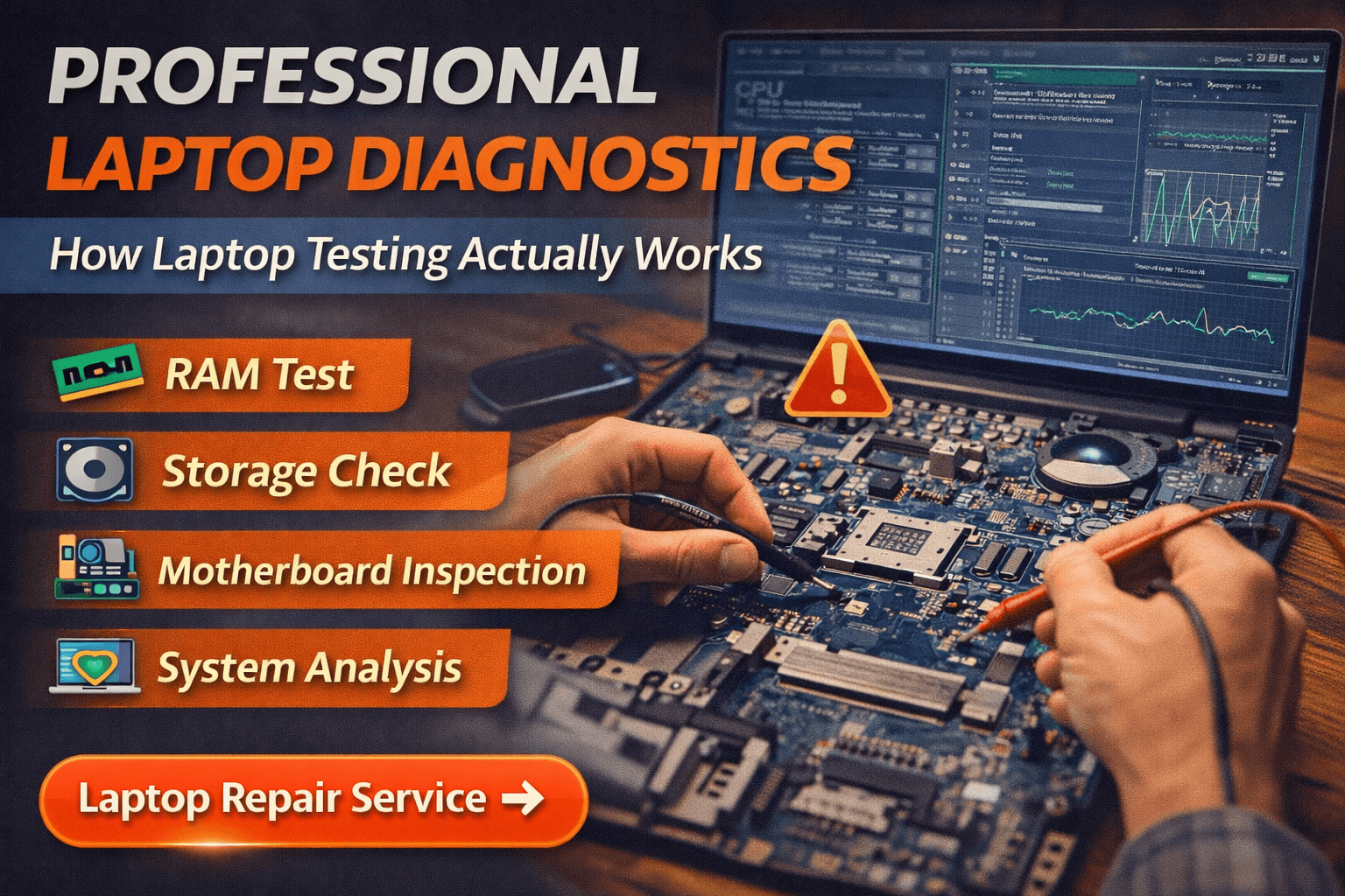 Professional laptop Diagnostics