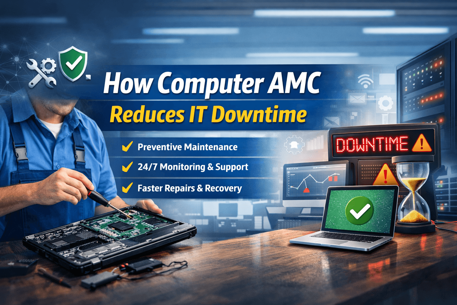 Computer AMC Reduces IT Downtime