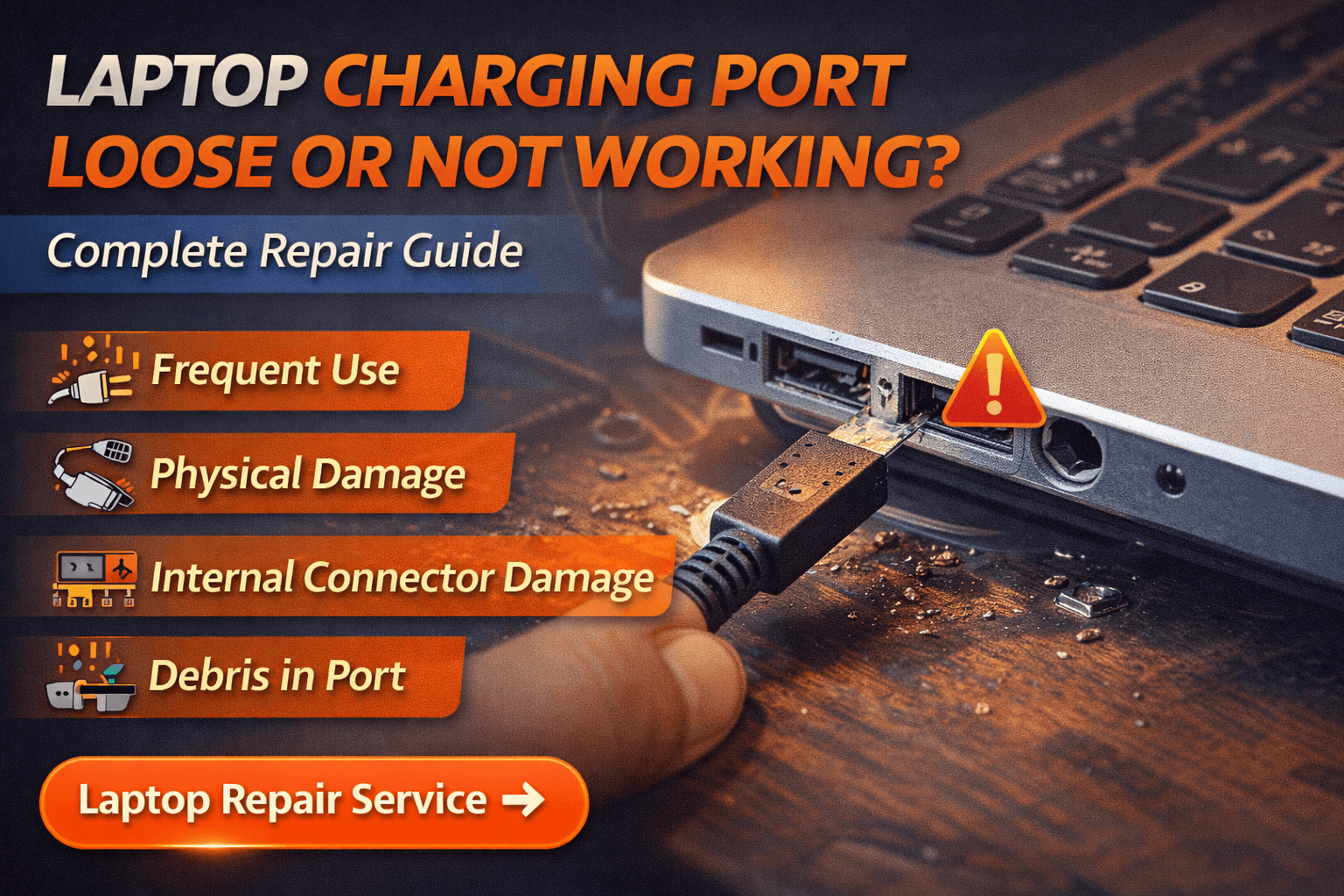 Laptop Charging Port Loose or Not Working